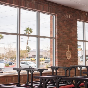 Nothside Commercial Glass Storefront - Glazier Work Performed by A Cutting Edge Glass and Mirror of Las Vegas, NV