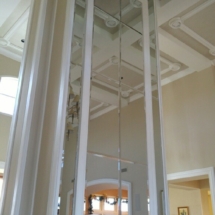 Custom Mirror Wall Column - A Cutting Edge Glass and Mirror