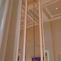 Custom Mirror Wall Column - A Cutting Edge Glass and Mirror
