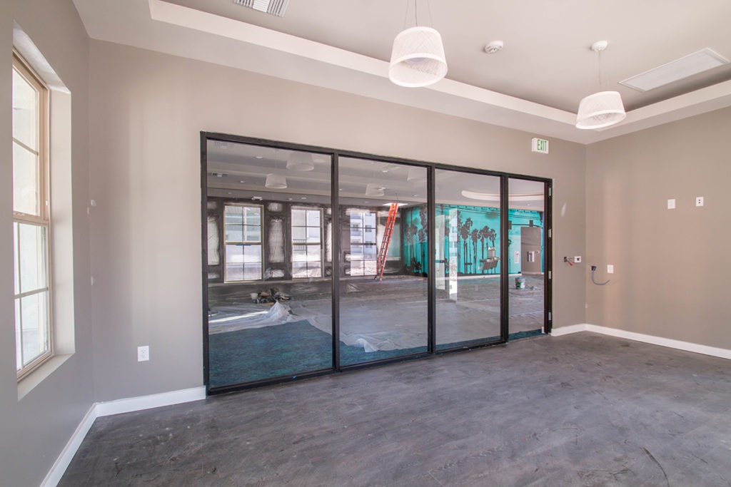 Interior Glass Windows at Castile Apartments