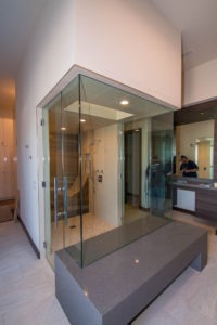 A Cutting Edge Glass and Mirror Shower Door Enclosure System