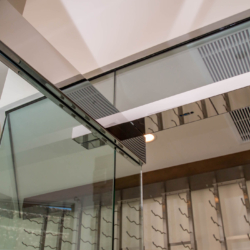 Top Header of Heavy Glass Door System