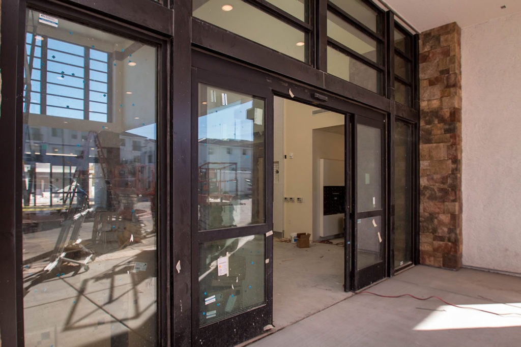 Close-up of Commercial Storefront System