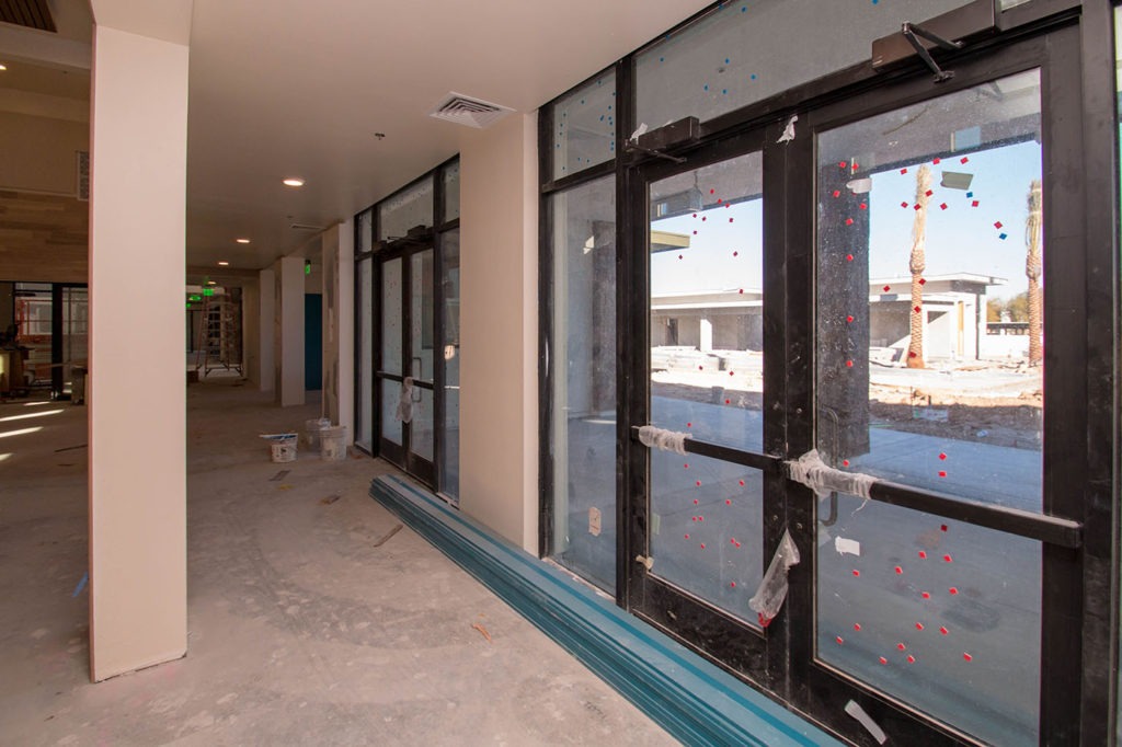 Interior Storefront Glass System - Castile Apartments located in Henderson, Nevada