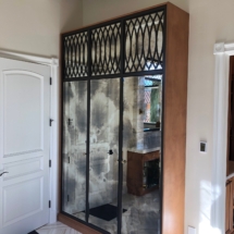 Beveled Billows Mirrors, Custom Cabinetry and Window Overlays