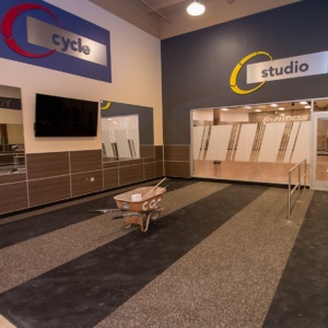 Studio Entrance Storefront Glass and Walled Mirrors