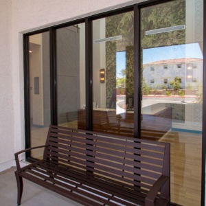 Storefront Window System by A Cutting Edge Glass and Mirror. Revel Nevada Senior Community