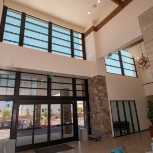 Storefront Window System by A Cutting Edge Glass and Mirror. Revel Nevada Senior Community