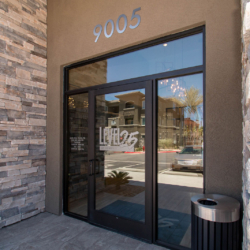 Clubhouse Building Entryway Storefront By A Cutting Edge Glass and Mirror