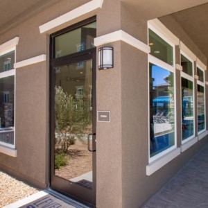 Rear Commercial Entryway Door By A Cutting Edge Glass and Mirror