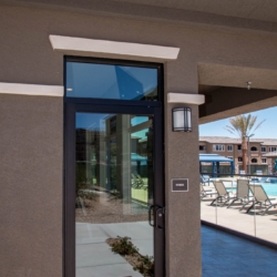 Rear Commercial Entryway Door By A Cutting Edge Glass and Mirror