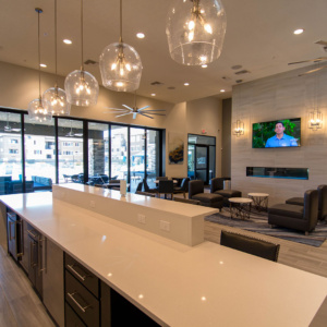 Level 25 Clubhouse Interior - Commercial Glass by A Cutting Edge Glass and Mirror