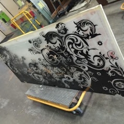 Painted glass