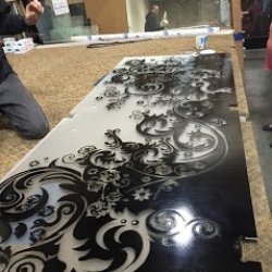 Painted glass