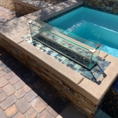 Fire pit Glass