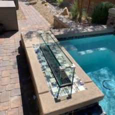 Fire pit Glass