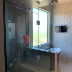 Frameless Shower