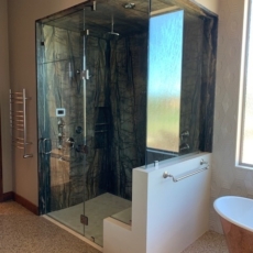 Frameless Shower