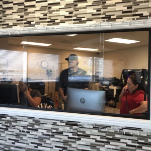 custom reception window