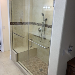 hinged door