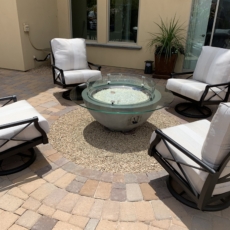 Fire pit Glass