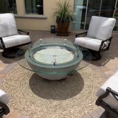 Fire pit Glass