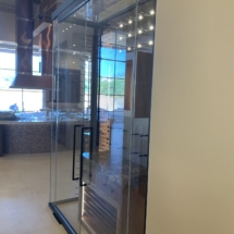Dark bronze hardware Wine Cellar Las Vegas