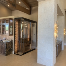 Dark bronze hardware Wine Cellar Las Vegas