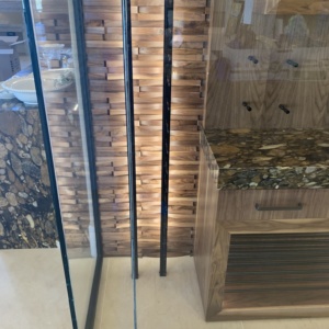 Dark bronze hardware Wine Cellar Las Vegas