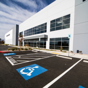 Matter Park Front Glass Installation Las Vegas