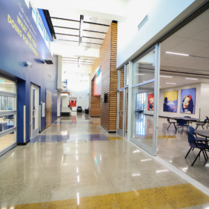 MLK Senior Center Glass Installation in Las Vegas