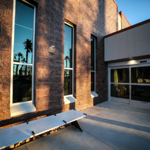MLK Senior Center Glass Installation in Las Vegas