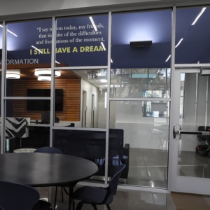 MLK Senior Center Glass Installation in Las Vegas