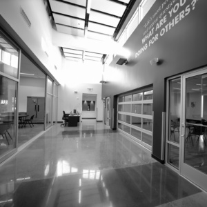 MLK Senior Center Glass Installation in Las Vegas