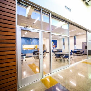 MLK Senior Center Glass Installation in Las Vegas