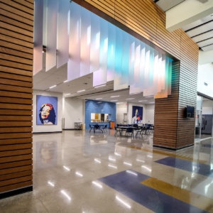 MLK Senior Center Glass Installation in Las Vegas