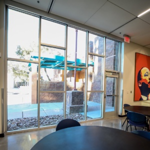 MLK Senior Center Glass Installation in Las Vegas