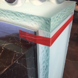 Glass Bar Top Project Installation