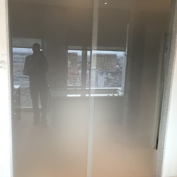 Sliding door with mmw hardware
