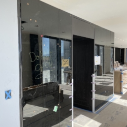 Black Painted Glass
