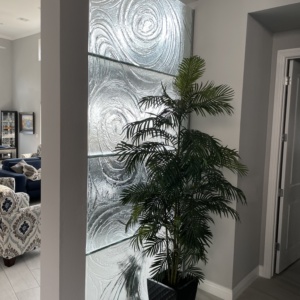 Custom Glass Shelves Installation