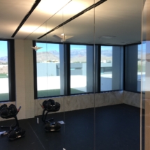 14” clear mirror