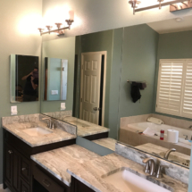 14” clear mirror