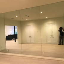 Mirrored wall