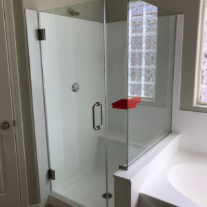 Frameless Shower installation