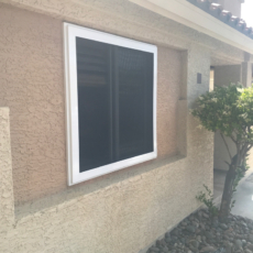 Security Screen white frame