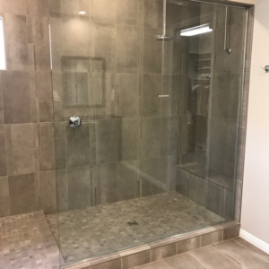 CLEAR TEMPERED SPLASH PANELS CHROME HARDWARE