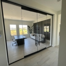 Heavy glass door replacement