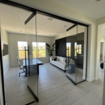 Heavy glass door replacement