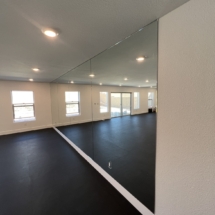 ¼” clear mirror Mirrored Wall